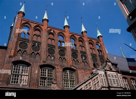 W Germany Lubeck Rathaus Town Hall Stock Photo Alamy