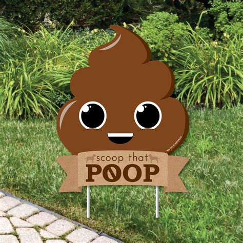 Scoop That Poop Outdoor Lawn Sign No Dog Poop Sign Yard Etsy
