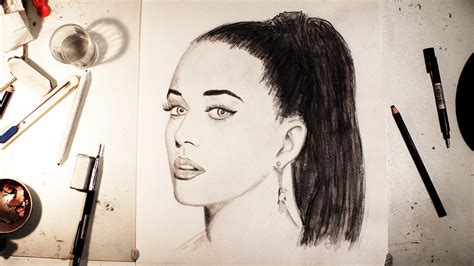 Speed Drawing Katy Perry Youtube