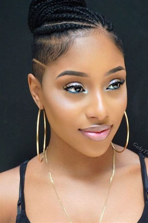 This short braided hairstyle can take less time to complete and is suitable for any easy braid hairstyles for short hair. Simple Braided Prom Hairstyles For Black Girls | Prom ...