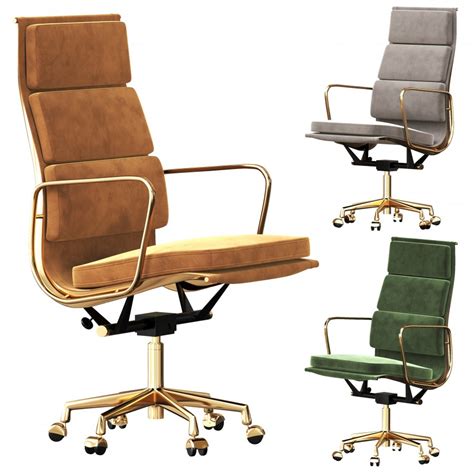 Eames Soft Pad Group Executive Chair 3d Model For Vray
