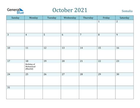 October 2021 Calendar Printable Pdf Calendar Printables Free Templates