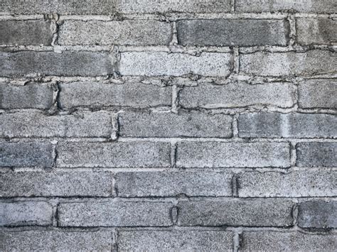 Desktop Wallpaper Gray Bricks Wall Grey Texture Hd Image Picture