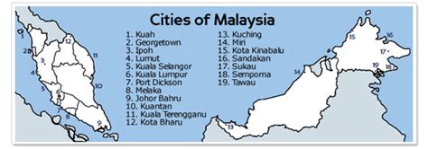 Malaysia Map With Cities