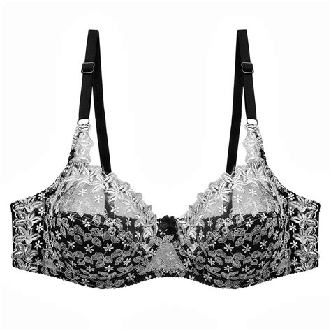 Buy Cross Border European And American Ultra Thin Cup Sexy Lace Bra Embroidery Cd Cup Big Bra