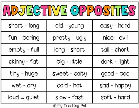10 Fun Activities To Teach Adjectives My Teaching Pal