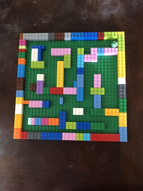 A Fun And Easy Craft Use Legos To Create A Maze For Marbles Or Small