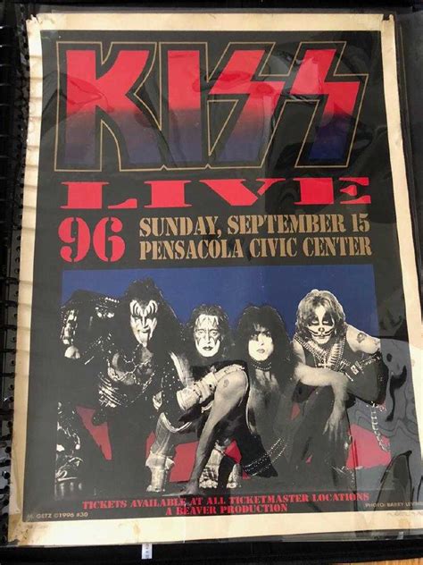 Rare Kiss Signed Numbered Poster