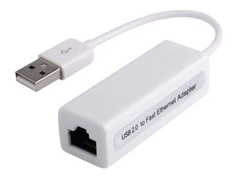 Fast White Usb 20 10100m To Rj45 Lan Network Ethernet Adapter Card