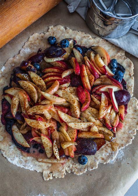 Gluten Free Vegan Peach And Blueberry Galette Delicious And Healthy
