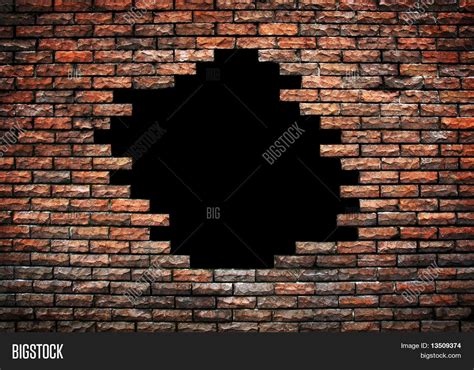 Large Hole On Brick Wall Image And Photo Bigstock