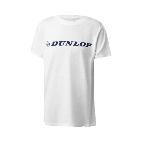 Buy Dunlop Crew T Shirt Kids White Black Online Tennis Point