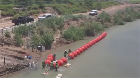 Un Muro Flotante En El Río Bravo El Nuevo Obstáculo Para Migrantes En