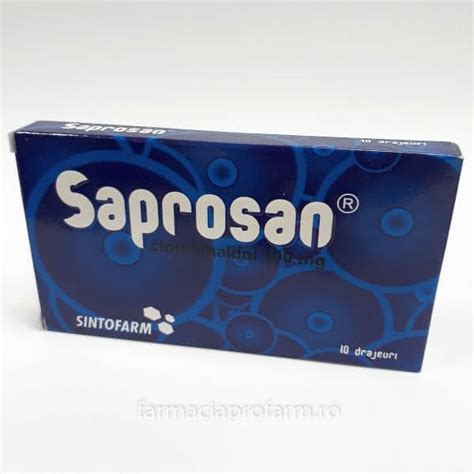 SAPROSAN R Vezi P01AA04 X 10 DRAJ 100mg SINTOFARM SA Medicament