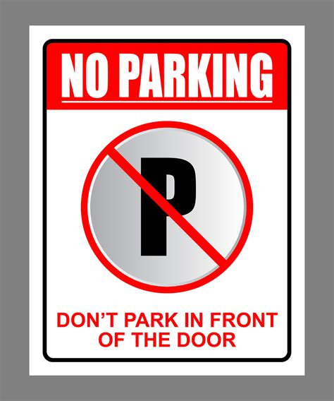 Vector Printable Notice Board No Parking 17780286 Vector Art At Vecteezy