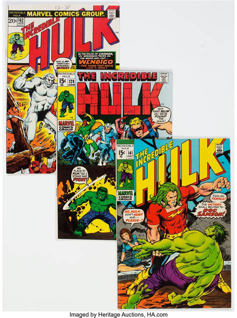The Incredible Hulk Group Of 35 Marvel 1969 77 Condition Lot