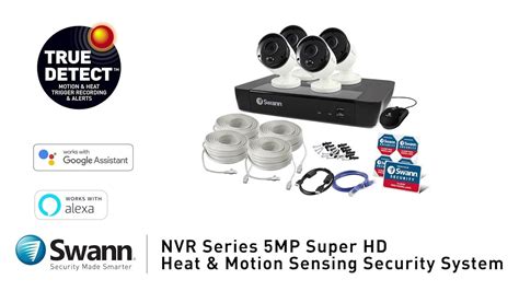 Swanneye and the swannlink app make it possible. Swann 5MP Security System Overview NVR-8580 with Security ...