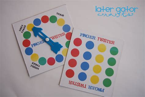 Gorgeous Finger Twister Printable Mason Website