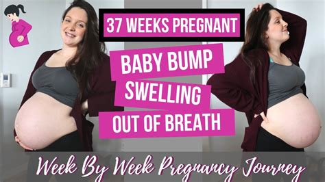 37 weeks pregnant update belly shot last bumpdate youtube