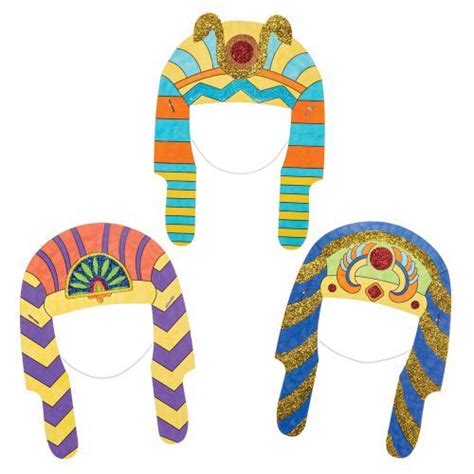 Three Hats With Different Colors And Designs On Them