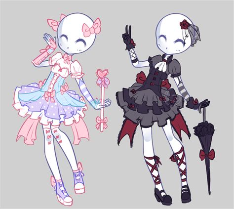 Customs Magical Girls By Lunadopt Character Design Drawing Anime