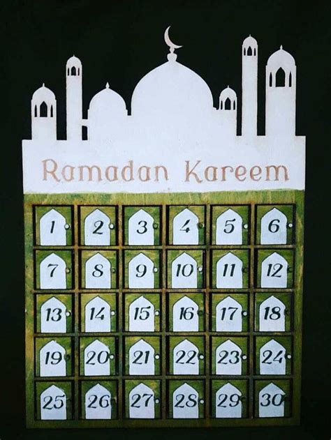 Ramadan Kalender Box Für Sweetes Größe Des Kalenders Höhe 30 Cm