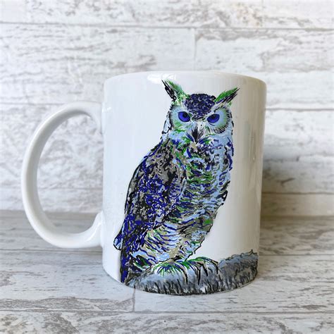 Owl Ceramic Mugs Oz Cups Steins Coffee Cup Tea Cup Etsy
