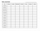 Free Printable Hourly Schedule Template - Printable World Holiday