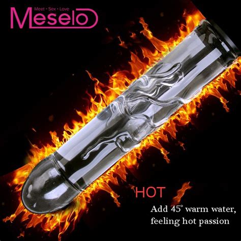Buy Meselo Novelty Glass Dildo Can Inject Hotcold