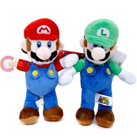 Nintendo Super Mario Luigi Plush Doll 12 Soft Stuffed Toy 2pc Set Ebay