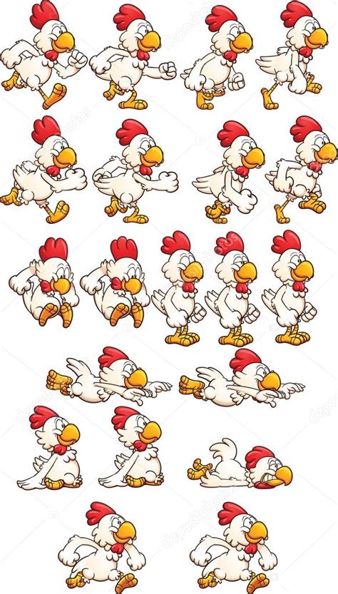 Running Chicken — Stock Vector © Memoangeles 86086114
