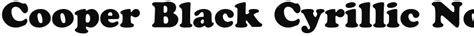 Cooper Black Cyrillic Font Download Free For Desktop And Webfont