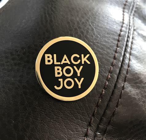 Black Boy Joy Lapel Pin Gold Radical Dreams Pins