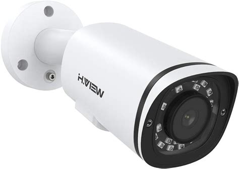 Hview 4k8mp Ultrahd Outdoor Security Ip Poe Camera With 28mm Fixed