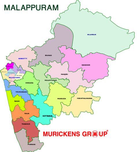 Map Of Malappuram District Kerala Bobbie Stefanie