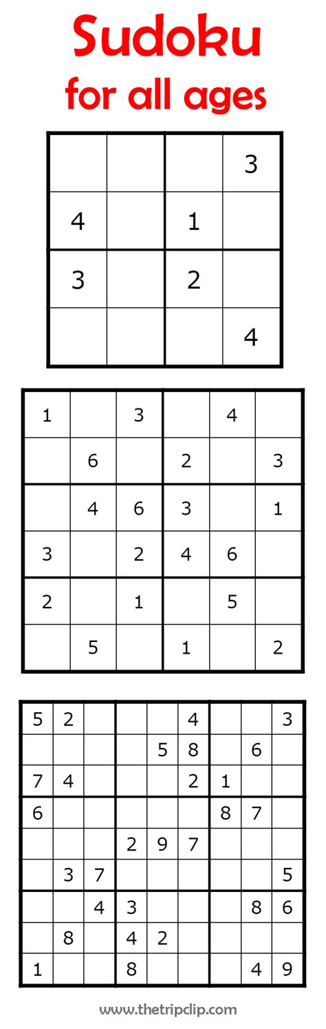 Printable Activities For Kids Sudoku Sudoku Puzzles Printable