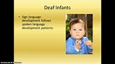 language development in deaf children - YouTube