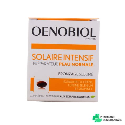 Oenobiol Solaire Intensif Peau Normale Complément Pour Bronzage