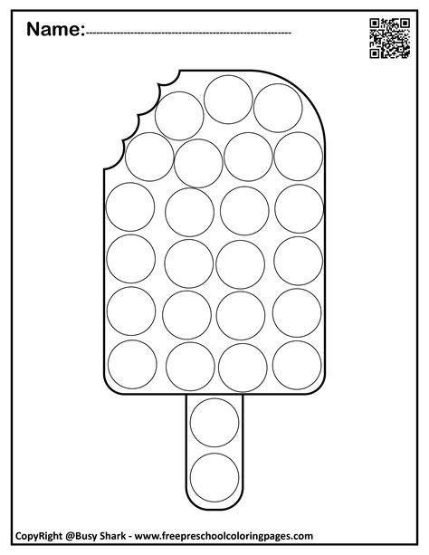 Set Of Summer Dot Markers Pages