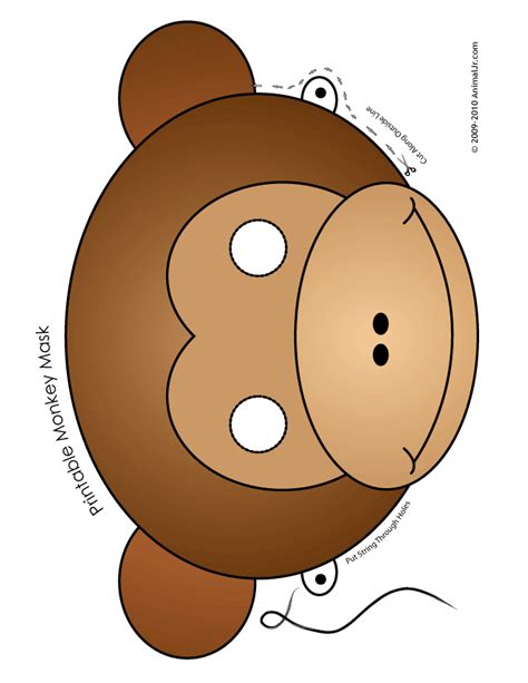 Printable Monkey Mask Woo Jr Kids Activities Childrens Publishing