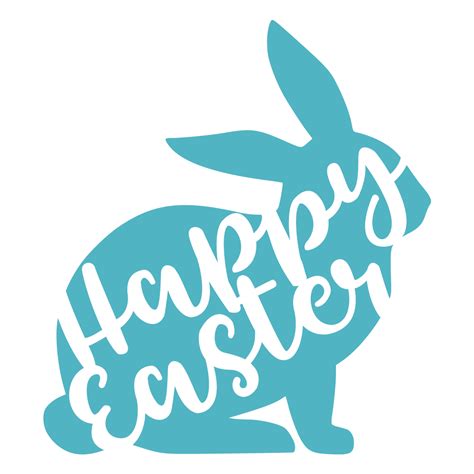 Happy Easter SVG - SVG EPS PNG DXF Cut Files for Cricut and Silhouette