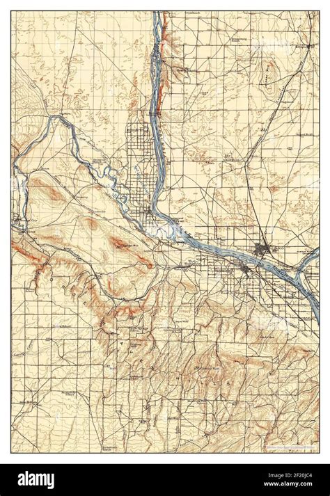 Pasco Washington Map 1917 1125000 United States Of America By