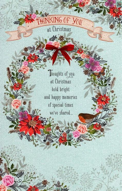 Check spelling or type a new query. Traditional Thinking Of You At Christmas Greeting Card | Cards | Love Kates