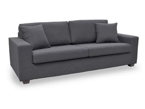 Sofa 3 sitzer werden vor allem wegen des üppigen platzangebotes als großflächige sitzmöglichkeiten mit kompaktem design im wohnzimmer bevorzugt. 3-Sitzer-Sofa Stoff Yudo - Grau günstig | Kauf-Unique ...