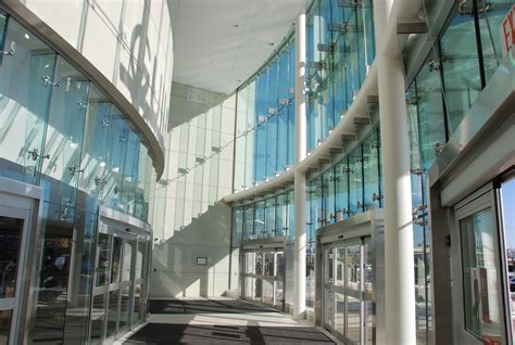 guildford town centre expansion structural glass wall systems canopy vestibule enclosure