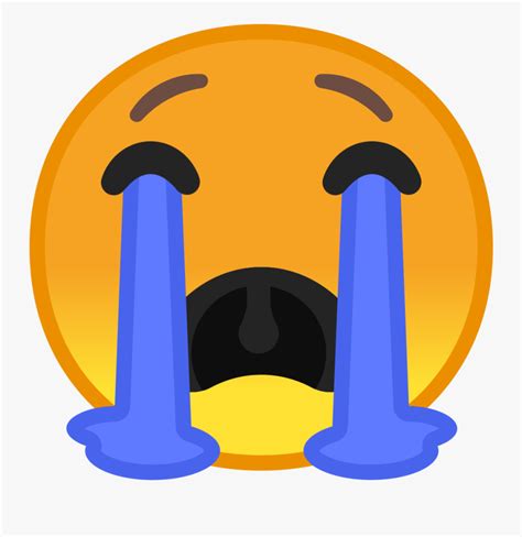 Loudly Crying Face Icon Emoji Qui Pleure Png Free Transparent