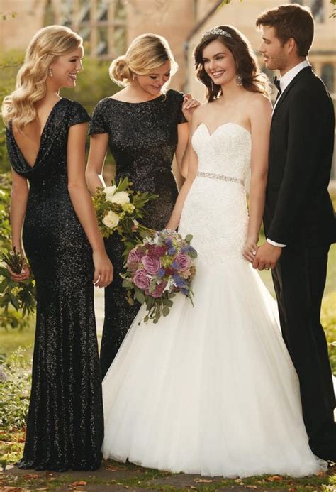 Dont Miss These 22 Black Bridesmaid Dresses For Your Fall And Winter Wedding