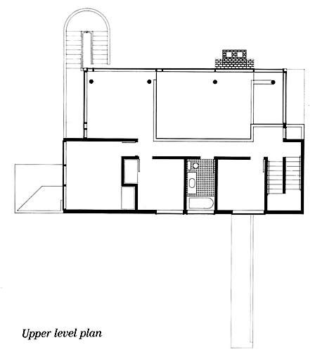The Smith House By Richard Meier In Darien Ct Drawing Plan View