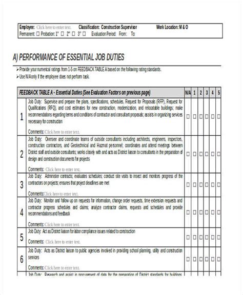 Dental Employee Evaluation Forms