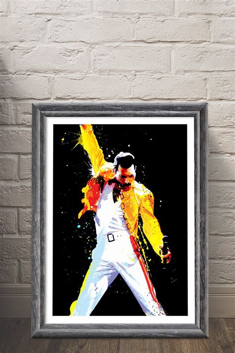 Freddie Mercury Queen Pop Art Art Print Musicmemorabelia